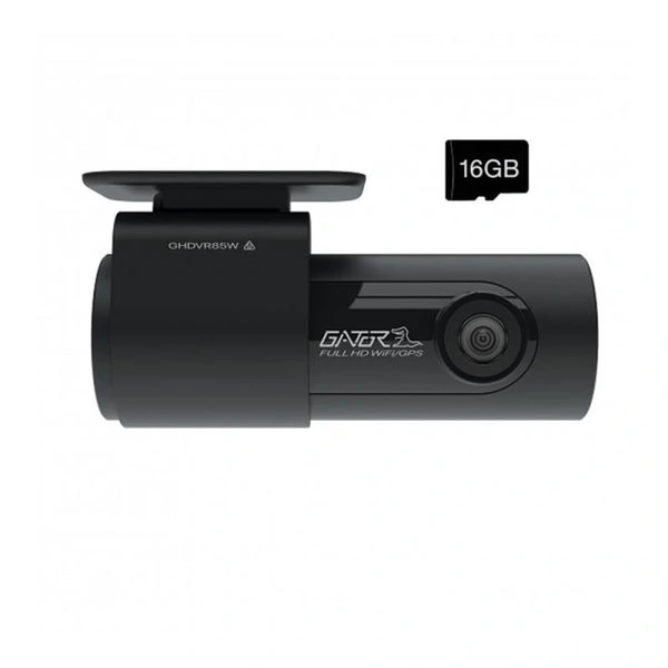 Gator GHDVR85W 1080P Full HD Dash Cam WIFI GPS - 16GB