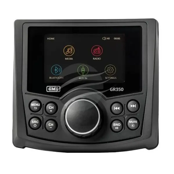 GME GR350BTB AM/FM Marine Radio With Bluetooth