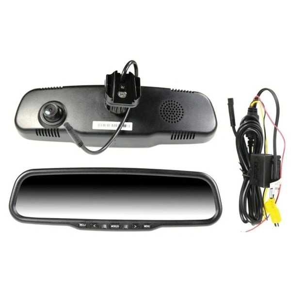 Gator GR430EDR 4.3" Display OEM Replacement Mirror with Built-In Dash Cam