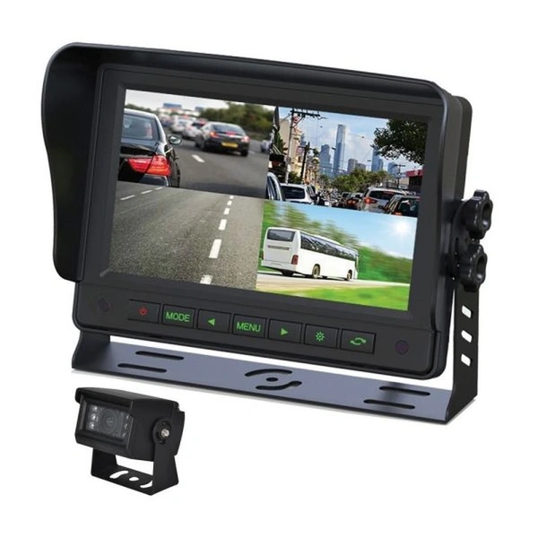 Gator GT704SD 7" Commercial Grade Dash Mount Quad Display Reverse Camera Kit