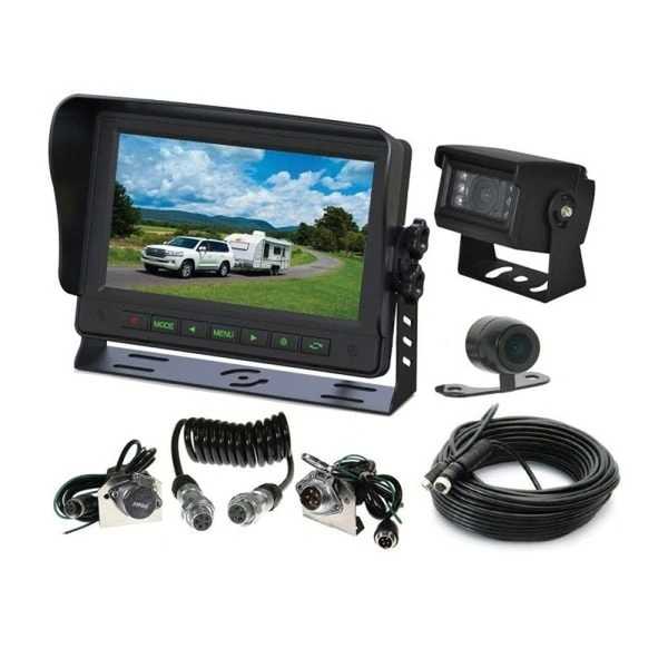 Gator GT70SDTK 7" Commercial Grade Dash Mount Display Dual Reverse Camera Trailer Kit