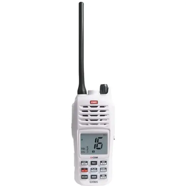 GME GX865 5/1W VHF Handheld Marine Radio Float & Flash