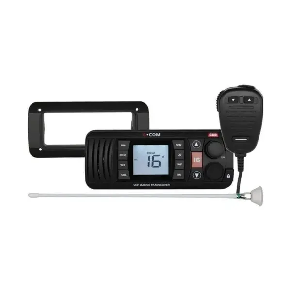 GME GXALB700 VHF Marine Radio Value Pack Black 25/1W Switchable