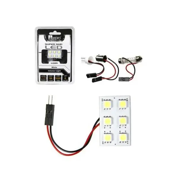 Aerpro IL6SMW Interior LED Light White 6xSuper SMD Multifit