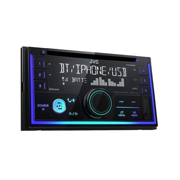 JVC KW-R930BT CD Head Unit Built-in Bluetooth and Front USB/AUX Input