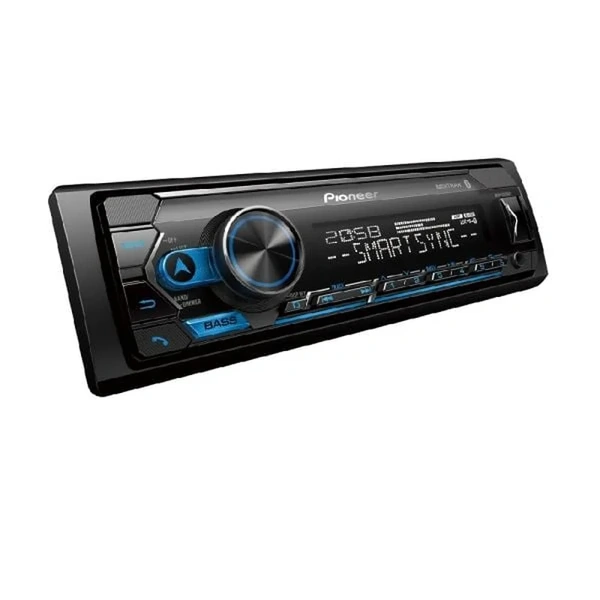 Pioneer MVH-S325BT Single DIN Head Unit w/ Dual Bluetooth Spotify and Siri Eyes Free