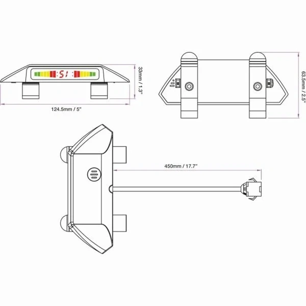 Stinger PA-DISPLAY Echomaster Parking Sensor Display Accessory