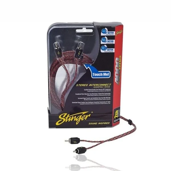 Stinger SI429 4000 Series 2 Channel 9ft RCA Lead