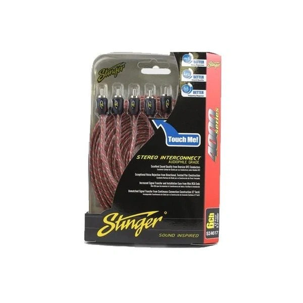 Stinger SI4617 4000 Series Stinger 6 Channel 5M RCA