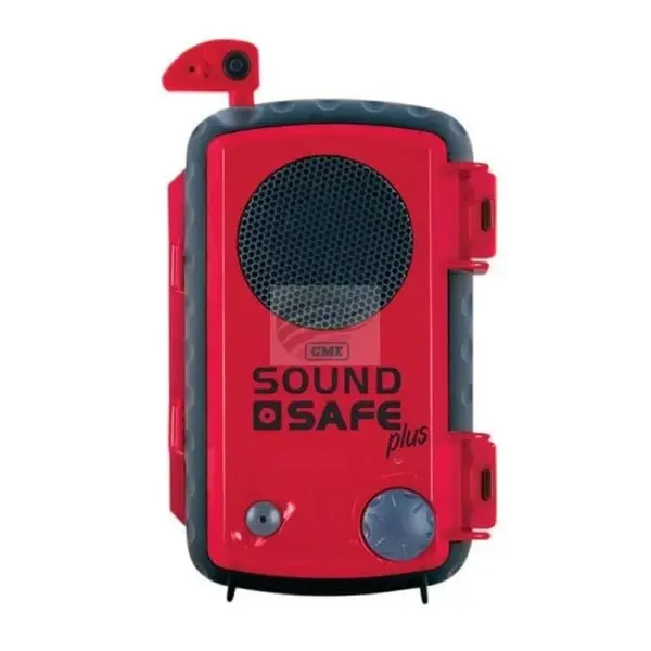 GME SS002R Sound Safe Plus Red Case Waterproof Amplified