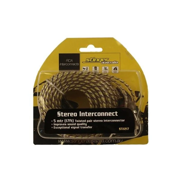 Stinger STI1217 5m RCA Cable