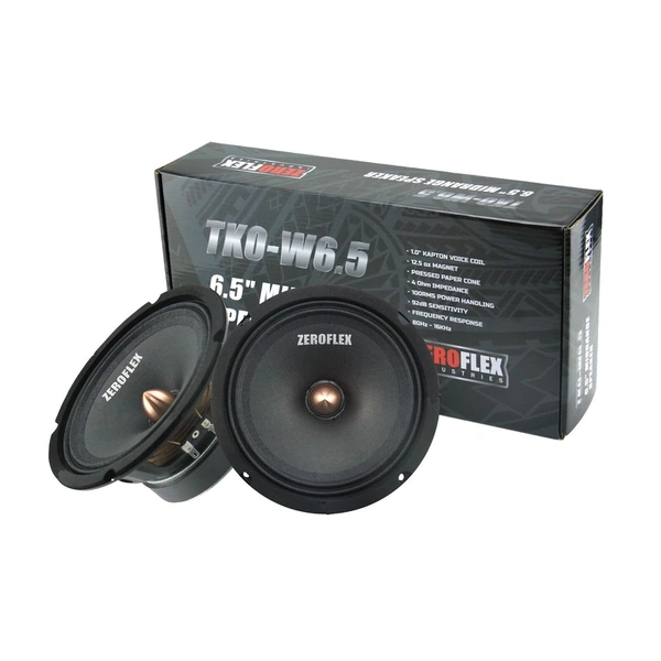 Zeroflex TKO-W6.5 6.5" Midbass Drivers 100rms 9 (pair)