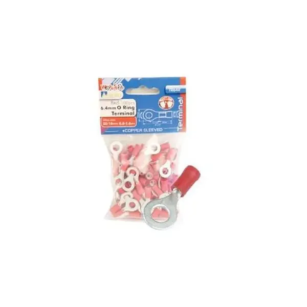 Aerpro TR64R Terminal Connecters O-Ring Red 6.4mm