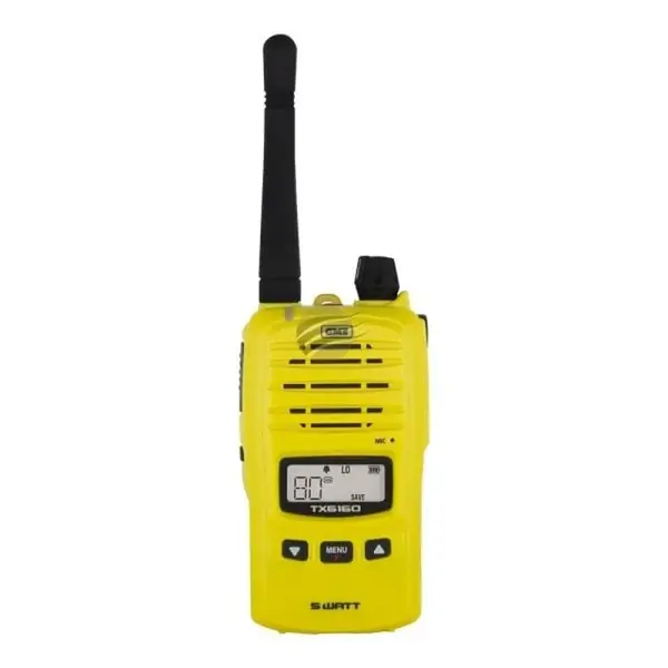 GME TX6160XY 5W Compact Hand Held UHF CB Radio Yellow