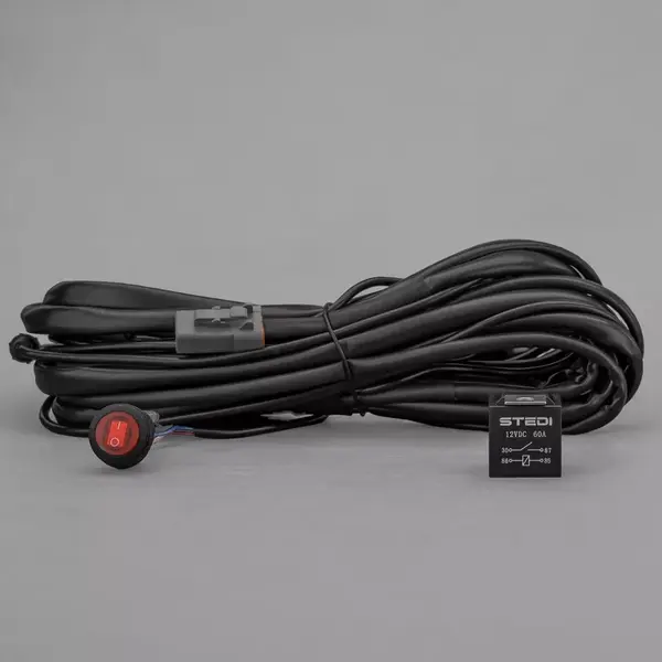 STEDI Single Connector Plug & Play SMART Harness High Beam Driving Light Wiring WIRQKFT-HIBEAM