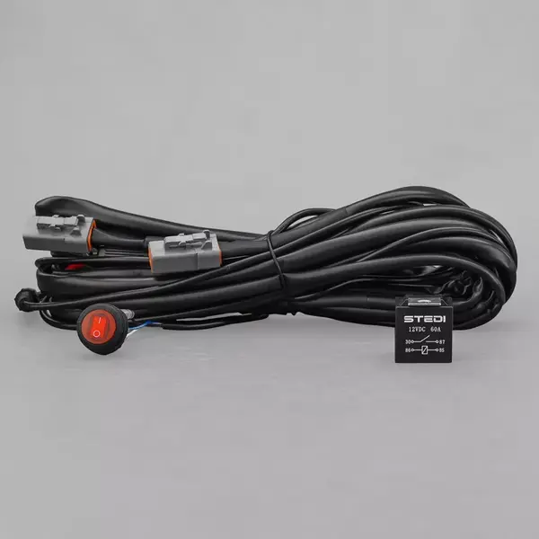 STEDI Dual Connector Plug & Play SMART Harness High Beam Driving Light Wiring WIRQKFT-SMART